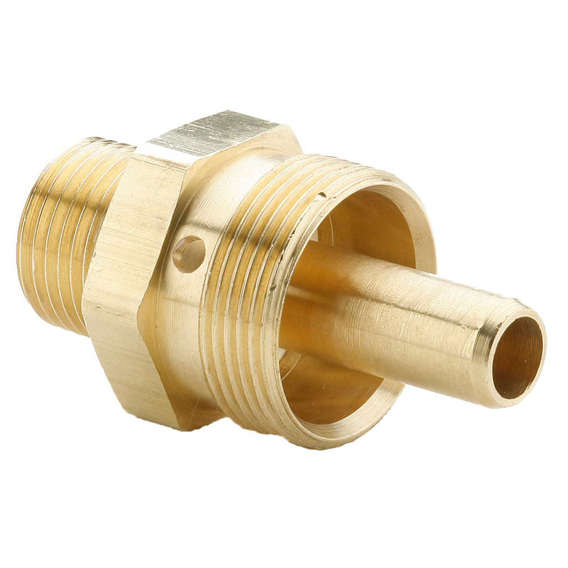 68RB-8-6B by Parker | Air Brake Hose Ends Fittings | 1/2" Hose Size Connector x 3/8" Male Pipe Thread x 1-3/32"-20 Thread | Body Only | 1.91" Length | Straight | Brass | Pack of 5