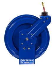 P-LP-425-AL by Coxreels | Alumi-Pro Series | 300 PSI Spring Driven Hose Reel for Air & Water | 1/2" Hose ID, 1/2" FNPT Inlet x 1/2" MNPT Hose End | Aluminum | 25ft PVC Hose Included