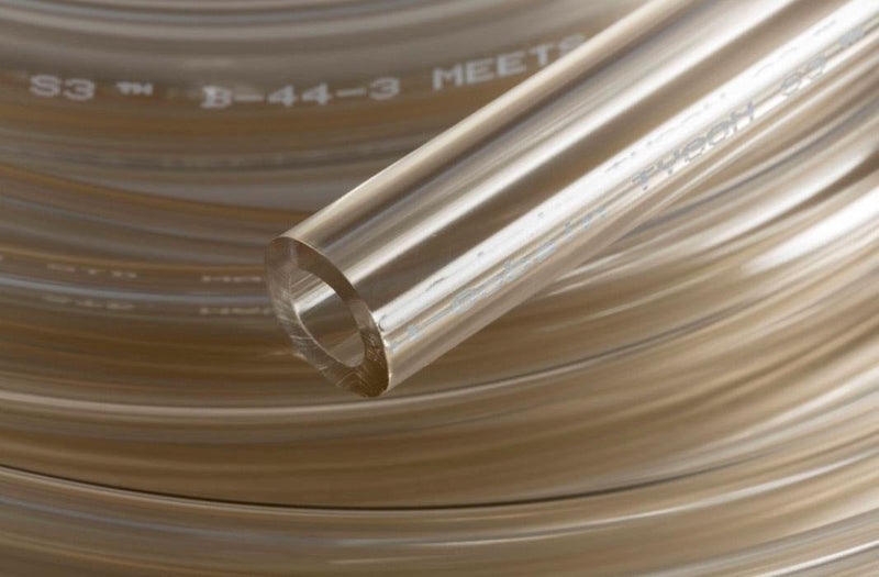 AAB00027 Tygon® by Saint Gobain | B-44-3 | Flexible Tubing for Beverage Transfer | 3/8" ID x 1/2" OD x 1/16" Wall | 50' Package Length