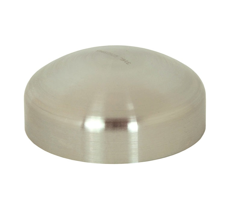 B16W-G300 Dixon Valve 304 Stainless Steel Sanitary Unpolished End Cap - 3" Tube OD