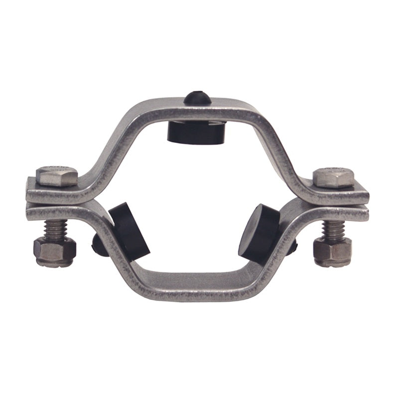 B24RGSFY-G800 Dixon Valve 304 Stainless Steel Hex Hanger with FKM Grommets - 8" Tube OD