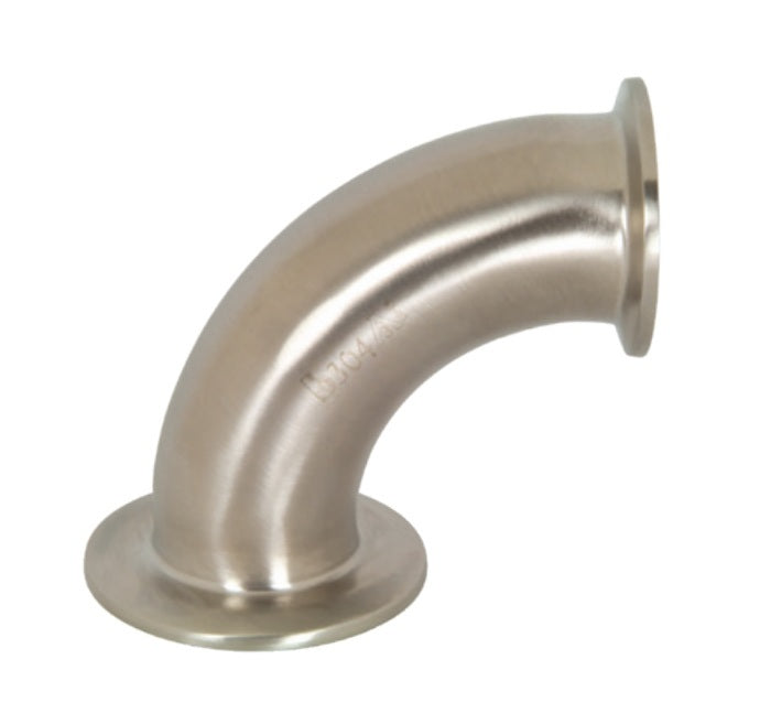 B2CM31MPR200150 Dixon Valve 90° Non-Tapered Reducing Clamp Elbow - 2" x 1-1/2" Tube OD - 316L Stainless Steel