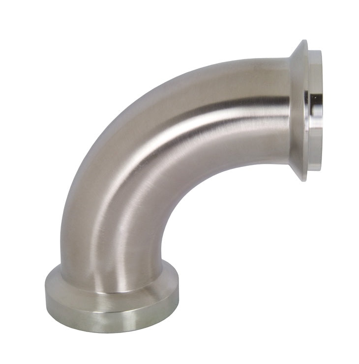 B2FI-G400 Dixon Valve 304 Stainless Steel Sanitary 90° Female I-Line x Male I-Line Elbow - 4" Tube OD