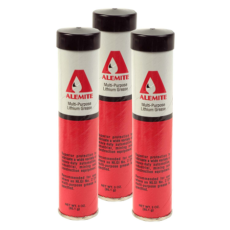 B408 by Alemite | 3oz Mini Grease Cartridges | Use with F104 Mini Pistol Grip Grease Gun | (Pack of 3)