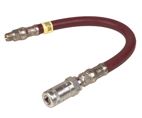 B6652-A by Alemite | 12" Hose Assembly for Hydraulic Fittings | 1/8" Male NPTF | 4800 PSI