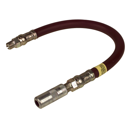 B6703-A by Alemite | 12" Hose Assembly for Hydraulic Fittings | 1/8" Male NPTF | 4800 PSI