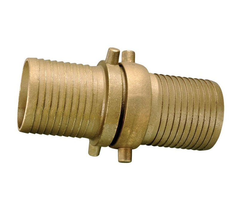 BB150 by Kuriyama | BB Series | Pin Lug Coupling | Complete Set | NPSM Threads | 1-1/2" Hose Barb x 1-1/2" Hose Barb | Brass