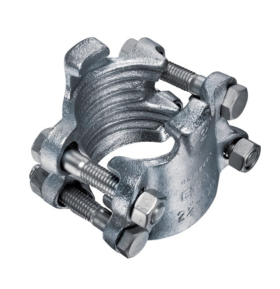 BC4-300 by Kuriyama | BC4 Series | 4-Bolt Interlocking Hose Clamp | 3" Hose ID | 3-1/2" to 3-15/16" Clamp Size Range | Plated Ductile Iron