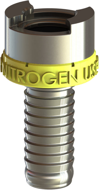 BFHS-3N by Campbell Fittings | Single-Lock Coupling | for Nitrogen use only | 3/4" Female Pipe x 3/4" Hose Barb | Straight | Plated Steel