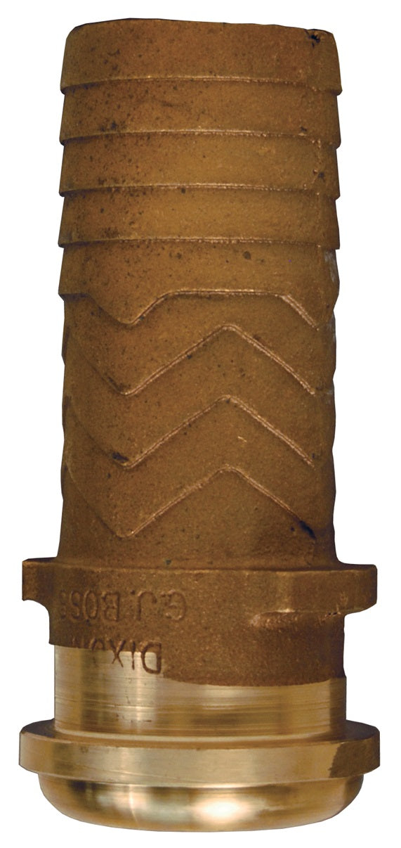 BGB11 by Dixon Valve | Boss® Ground Joint Stem | 1" Hose Shank | Brass