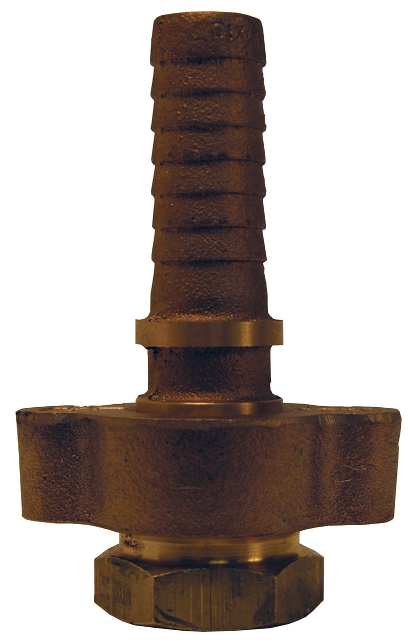 BGF26 by Dixon Valve | Boss® Ground Joint Coupling with Female Spud | 3/4" Female NPT x Hose Shank | Brass