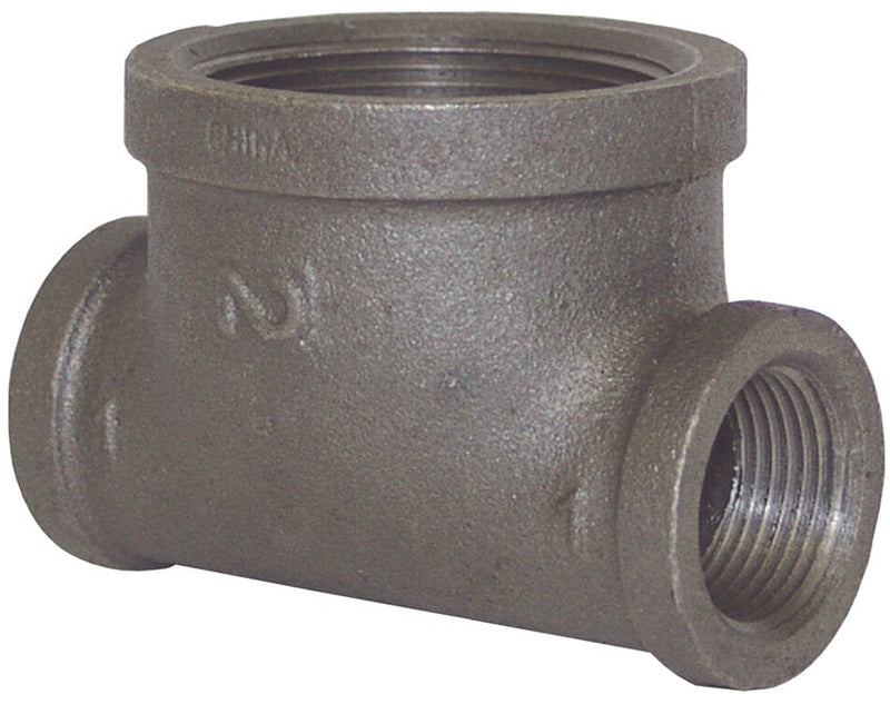 BHT1020 by Dixon Valve | Bull Head Tee Reducer Adapter | 1" Female NPT x 1" Female NPT x 2" Female NPT (Branch) | 150# Iron