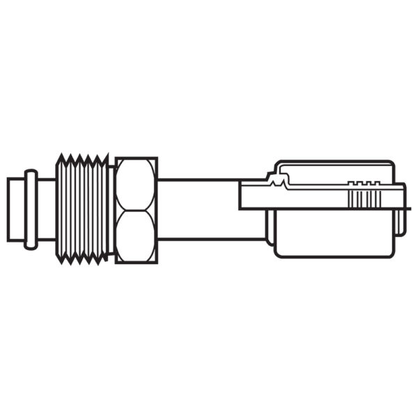 BL-08-08TMS by Kurt Hydraulics | Male O-Ring | Swivel | Refrigerant Beadlock Hose Coupling | for 13/32" Hose ID