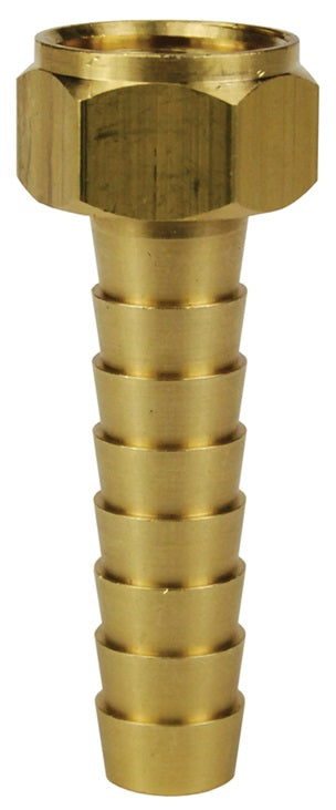 BLS444 by Dixon Valve | Long Shank Hose Coupling | Female Fitting | 1/2" Female NPSM x 1/2" Hose ID | Brass