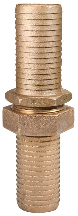 BLS63NST by Dixon Valve | Long Shank Hose Coupling | Complete Coupling | 1-1/2" Hose ID | 1-1/2" Male NST x 1-1/2" Female NST | Brass