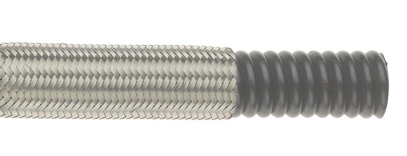 BOC-T06 by Dixon Valve | -06 | True I.D. Open Pitch Convoluted PTFE Hose | 3/8" Size | Black Conductive Tube