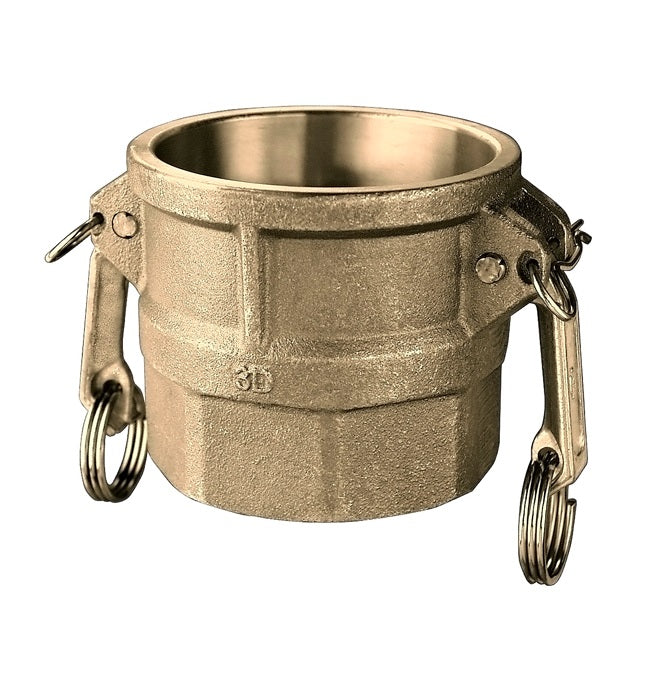 BR-D200 by Kuriyama | BR-D Series | Part D | Cam & Groove Adapter | 2" Coupler x 2" Female NPT | Brass