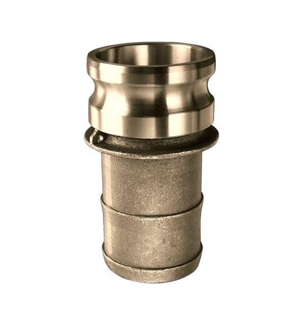 BR-E300 by Kuriyama | BR-E Series | Part E | Cam & Groove Fitting | Tri-Couple | 3" Adapter x 3" Hose Barb | Brass
