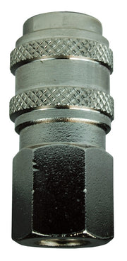 1BRF2-B-7 by Dixon Valve | Pneumatic Quick Disconnect Coupling | BR-Series | 1/4" Female NPT x 1/8" 21-Series Interchange Coupler | Socket | Nitrile Seal | Brass