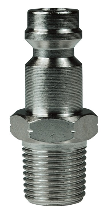 BR1M1-B-E-7 by Dixon Valve | Pneumatic Quick Disconnect Coupling | BR-Series | 1/8" Male NPT x 1/8" 21-Series Interchange | Plug | Brass