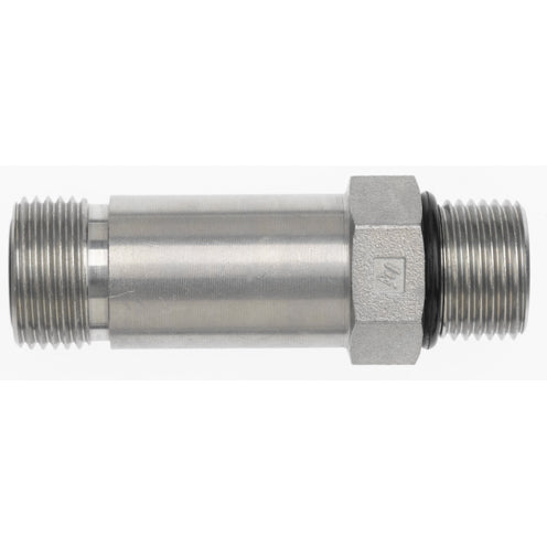 FS6400-L-12-10-O by Brennan Inc. | -12 Male Face Seal x -10 Male O-Ring Boss | Straight Long | Steel