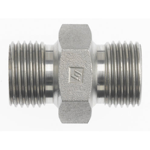 9022-32-32 by Brennan Inc. | -32 Male BSPP x -32 Male BSPP Nipple | Straight | Steel