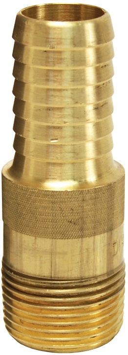 BST10 by Dixon Valve | King Combination Nipple | with Knurled Wrench Grip | 1" Male NPT x 1" Hose ID | Brass