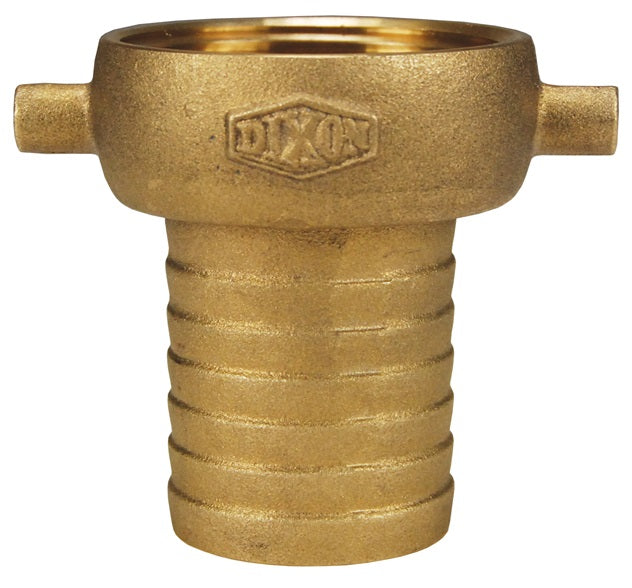 BS32N by Dixon Valve | King Short Shank Suction Hose Coupling | Female Fitting | 2-1/2" Female NST(NH) x 2-1/2" Hose ID | Brass Shank & Nut