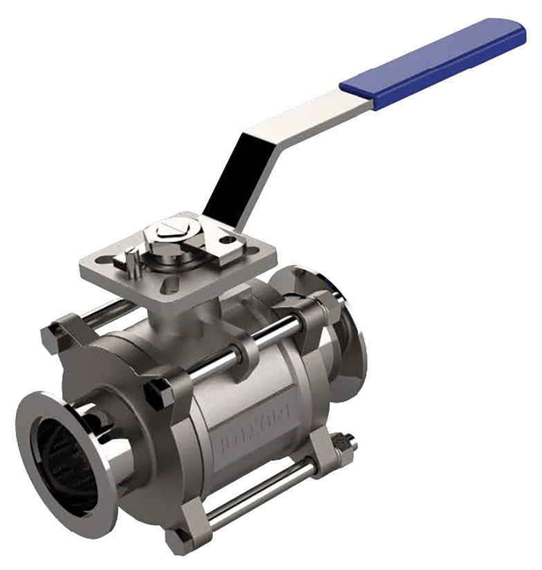 BV2CV-100VV-A Dixon Valve KF Two-Way Encapsulated Ball Valve for D-TORR Vacuum Fitting - Flange Size: KF25 - Stainless Steel