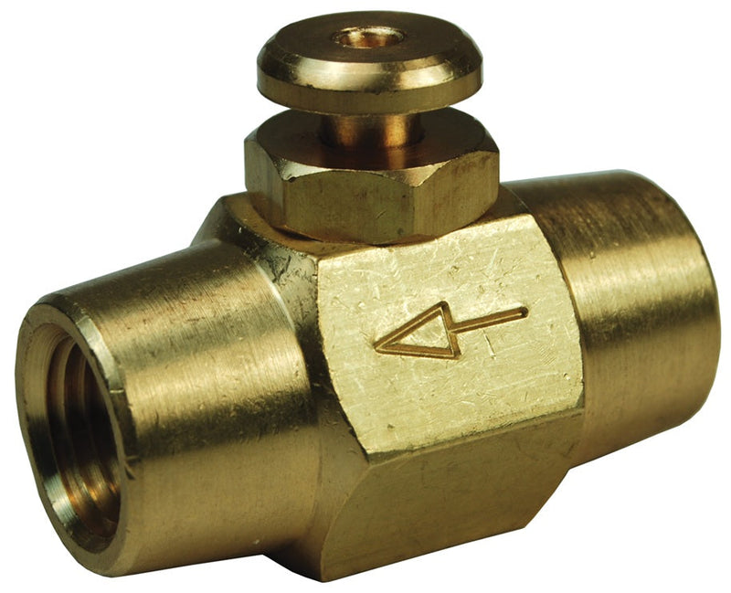 BV2F by Dixon Valve | Button Valve | 1/4" Female NPT x 1/4" Female NPT | Brass