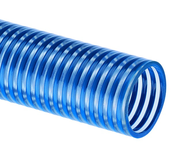 BW200X100 Tigerflex® Blue Water™ by Kuriyama | BW™ Series | Low Temperature Liquid Suction Hose | PVC | 2" ID | 2.35" OD | 100ft Length