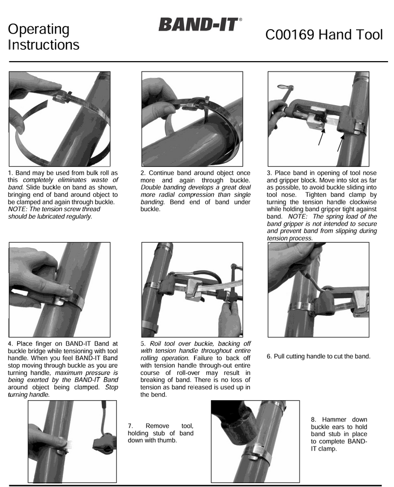 Genuine C00169 by Band-It | Standard Banding Tool | Use on Band widths of 1/4" to 3/4"