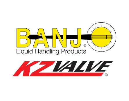 KZ-95F33 KZ Valve by Banjo | Series 95 | Actuated PVC VALVE ONLY | 1" Size | Outlet: Female NPT / Socket Weld | 250 PSI