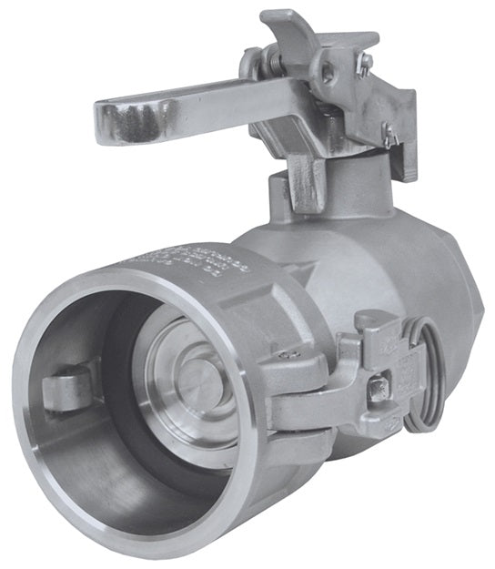 D2C77-150 Bayloc® by Dixon Valve | Dry Disconnect | D2C-Series | Cam & Groove Actuator Style Coupler | 1-1/2" Female NPT x 2" Coupler | PTFE Encapsulated FKM Seal | Stainless Steel