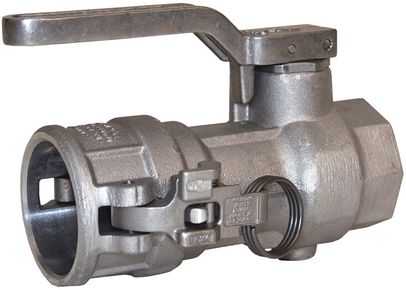 DBC63-150 Bayloc® by Dixon Valve | Dry Disconnect | 1-1/2" Female NPT x 2" Coupler | PTFE Encapsulated Silicone & FFPM Seal | Aluminum