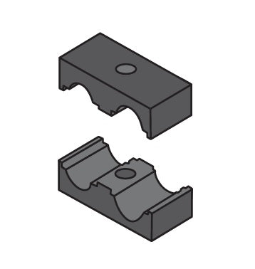 T4010H-C ZSi-Foster | Beta Clamp | Smoothie Twin Series | For 5/8" x 5/8" Hose | Cushion Body ONLY | Polypropylene