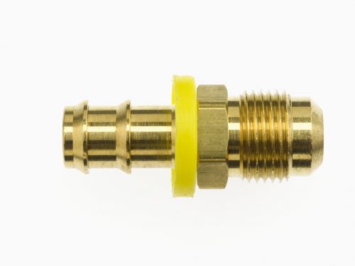 2116-06-06-B by Brennan Inc. | -06 Push Lock x -06 SAE | Straight | Brass