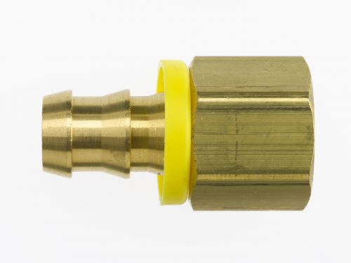2119-08-08-B by Brennan Inc. | -08 Push Lock x -08 Female Pipe | Straight | Brass