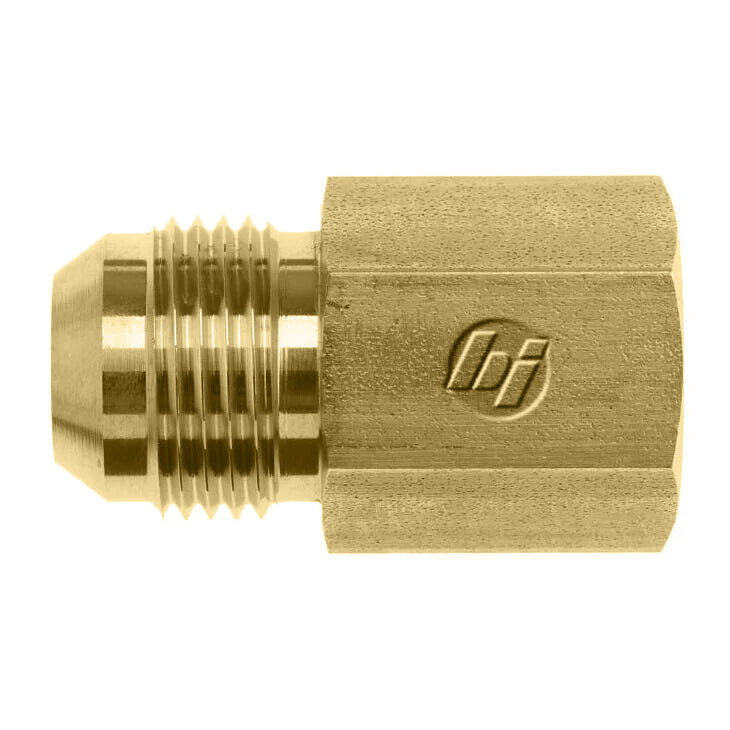 2405-08-06-B by Brennan Inc. | -08 Male JIC x -06 Female Pipe | Straight | Brass