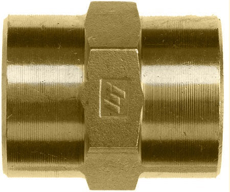 5000-12-12-B by Brennan Inc. | -12 Female Pipe x -12 Female Pipe | Straight | Brass