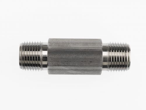5404-N-08X1.500 by Brennan Inc. | -08 Male Pipe x -08 Male Pipe | 1.50" Long | Straight | Nipple Long | Steel