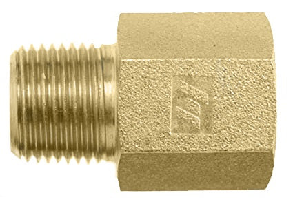 5405-04-06-B by Brennan Inc. | -04 Male Pipe x -06 Female Pipe | Straight | Expander | Brass