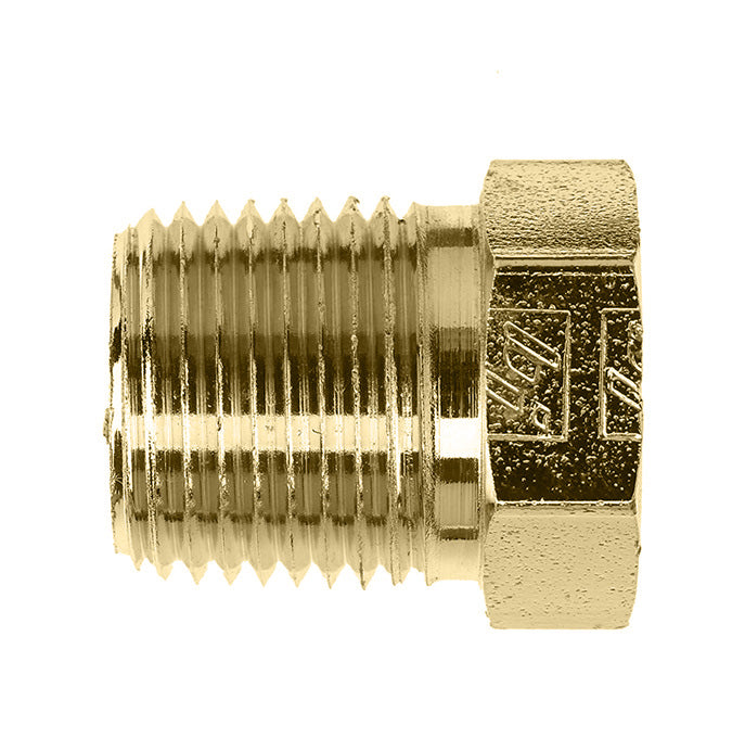 5406-P-06-B by Brennan Inc. | -06 External Hex Pipe Plug | Brass