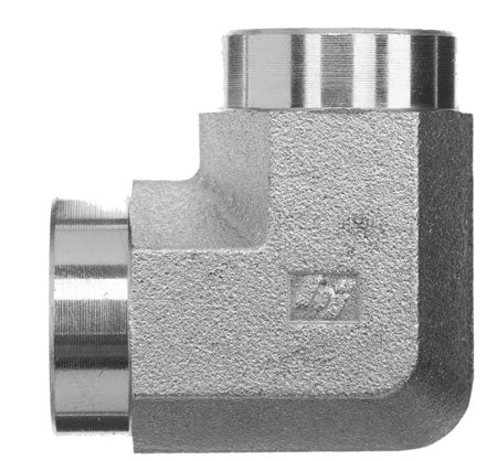 5504-20-20-SS by Brennan Inc. | -20 Female Pipe x -20 Female Pipe | 90° Elbow | Stainless Steel