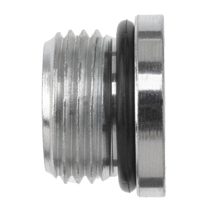 6408-H02-O-SS by Brennan Inc. | Hollow Hex Plug x Male O-Ring Boss | 1/8" OD | Stainless Steel