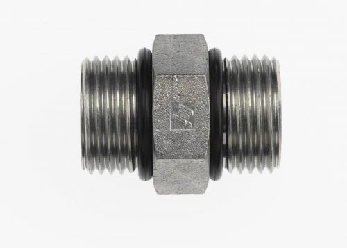 6464-10-08-O by Brennan Inc. | -10 Male O-Ring Boss x -08 Male O-Ring Boss | Straight | Steel