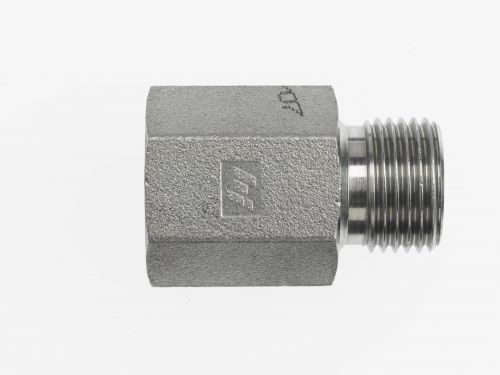 7042-20-20 by Brennan Inc. | -20 Female Pipe x -20 Male BSPP | Straight | Steel