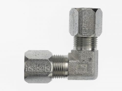 C2500-04-04-SS by Brennan Inc. | -04 Bite Type x -04 Bite Type | 90° Elbow | Stainless Steel