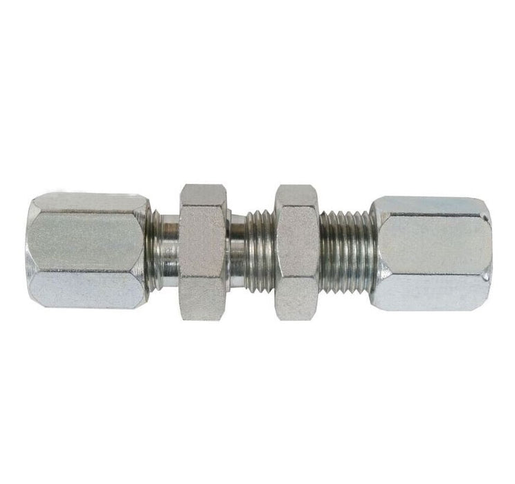 C2700-16-16 by Brennan Inc. | -16 Bite Type x -16 Bite Type Bulkhead Union | Straight | Steel