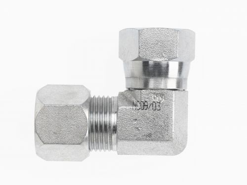 C6500-12-12-SS by Brennan Inc. | -12 Bite Type x -12 Bite Type Swivel | 90° Elbow | Stainless Steel